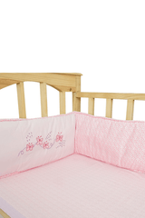 Butterfly Applique Patchwork Cot Bumper