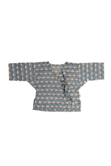 Elephant March Organic Cotton Mulmul New Born Angrakha set