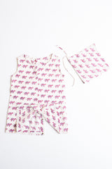 Turtle organic cotton mulmul unisex romper