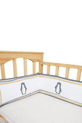 Penguin Applique Cot Bumper