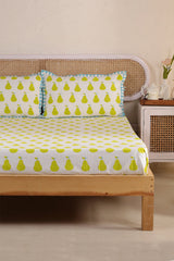 Set of 4 - Yellow Pear Bedding Set for Kids