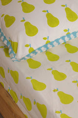 Set of 4 - Yellow Pear Bedding Set for Kids