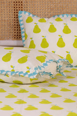 Set of 4 - Yellow Pear Bedding Set for Kids