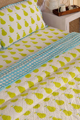 Set of 4 - Yellow Pear Bedding Set for Kids