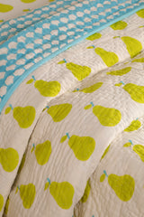 Set of 4 - Yellow Pear Bedding Set for Kids