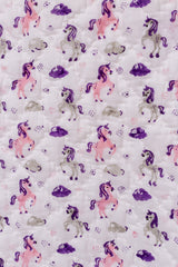 Unicorn Hand Block Printed Cotton Mulmul