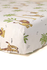 Forest Print Cotton Cot/Crib Sheet