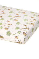 Forest Print Cotton Cot/Crib Sheet