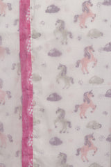 Unicorn Cotton Mulmul Baby Dohar