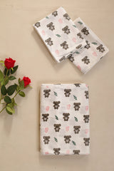 Koala Hand Block Print Bedsheet