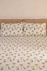 Masai Mara Hand Block Print Bedsheet