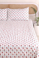 Sail Away Hand Block Printed Bedsheet