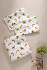 Avocado Hand Printed Bedsheet