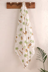 Forest Print Cotton Mulmul Swaddle Set