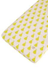 Yellow Pear Cotton Cot/crib Sheet