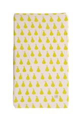 Yellow Pear Cotton Cot/crib Sheet