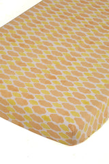 Peach Clouds Cotton Cot/crib Sheet