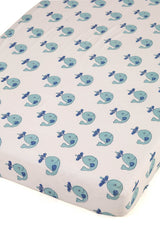 Whale Cotton Cot/crib Sheet