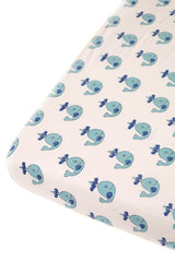 Whale Cotton Cot/crib Sheet