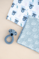 Koala Cotton Mulmul Swaddle Set