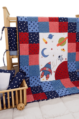 Let's Take a Trip to Space Applique Patchwork Quilt