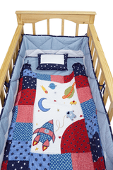 Space Patchwork Cot Bedding Set