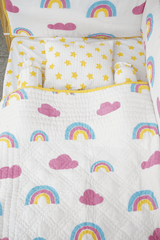 Magical Rainbows Cot Bedding Set