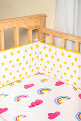 Rainbows Cotton Fitted Cot/Crib Sheet