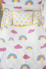 Magical Rainbow Mini Cot Set