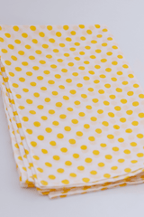 Yellow Polka Dots Cotton Cot/Crib Sheet